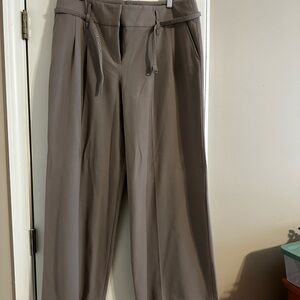 Chic Taupe Wide-Leg Trousers